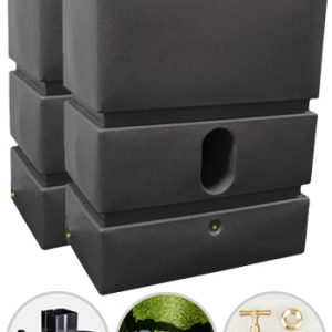 1200 Litre Water Butt Twin Pack Linked - Millstone