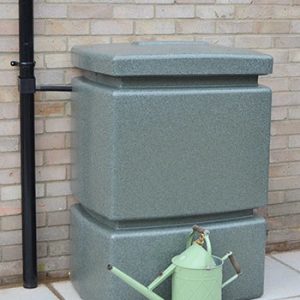 525 Litre Pillar Water Butt in Green Marble