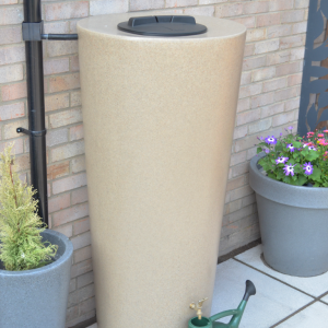 420 Litre Big City Just Water - Sandstone Water Butt