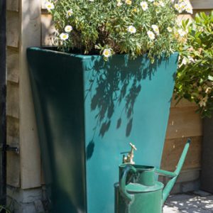Cambridge Water Butt Planter - Forest Green
