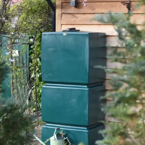 825 Litre Pillar Water Butt Rainwater Tank in Green