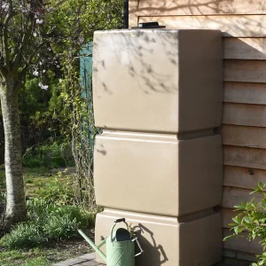 825 Litre Pillar Water Butt Rainwater Tank in Sandstone